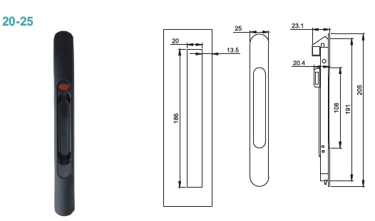 sliding lock 20-25